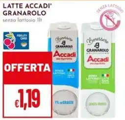 Pan Latte Accadi' Granarolo senza lattosio offerta