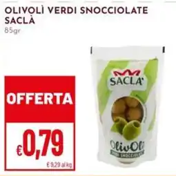 Pan Olivoli verdi snocciolate Saclà offerta