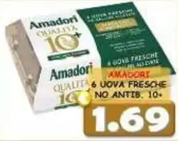 MercADone Amadori qualità 10+ uova fresche offerta