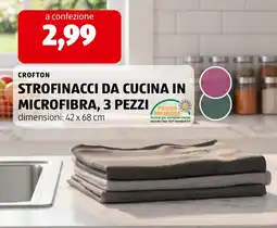 Spazio Conad Crofton strofinacci da cucina in microfibra offerta