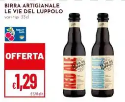 Pan Birra artigianale Le Vie del Luppolo offerta