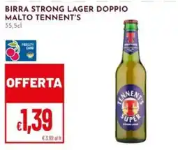 Pan Birra strong lager doppio malto Tennent's offerta