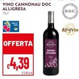 Pan Vino Cannonau Doc Alligresa offerta