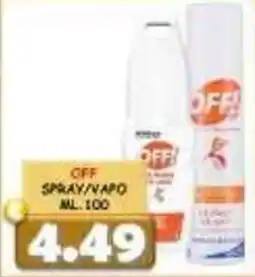 MercADone OFF! spray/napo offerta