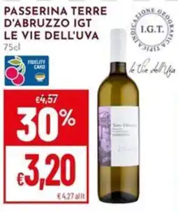 Pan Passerina Terre d'Abruzzo IGT Le Vie dell'Uva offerta