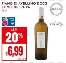 Pan Fiano di Avellino DOCG Le Vie dell'Uva offerta
