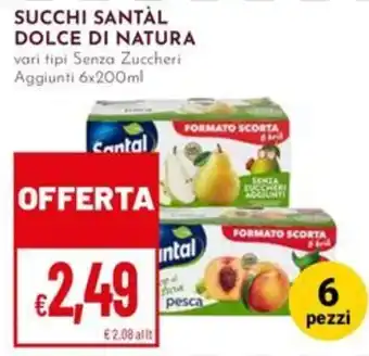 Pan Succhi Santal dolce di natura offerta