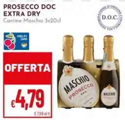 Pan Prosecco Doc Extra Dry Maschio offerta