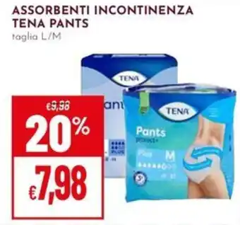 Pan Assorbenti incontinenza Tena Pants offerta