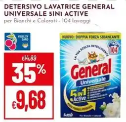 Pan Detersivo lavatrice General Universale 5 in 1 Active offerta