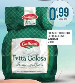 Sidis mini Fetta Golosa Prosciutto Cotto Galbani offerta