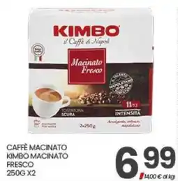 Eurospar Caffè macinato Kimbo macinato fresco offerta