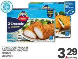 Eurospar 2 Crocchle Findus Le Originali ai semi/agl spinaci offerta