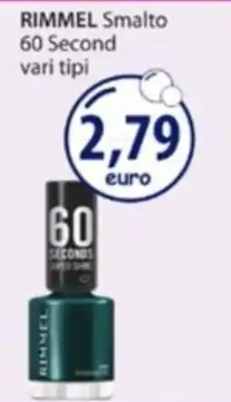 Acqua & Sapone Rimmel Smalto 60 Second offerta