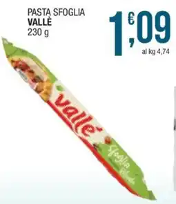Sidis mini Pasta sfoglia Valle' offerta