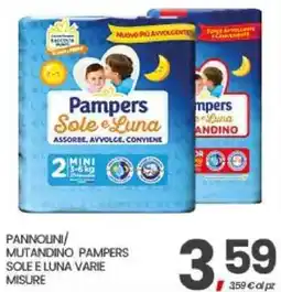 Eurospar Pannolini/ mutandino Pampers Sole e Luna varie misure offerta