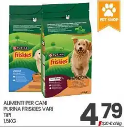 Eurospar Alimenti per cani Purina Friskies vari tipi offerta