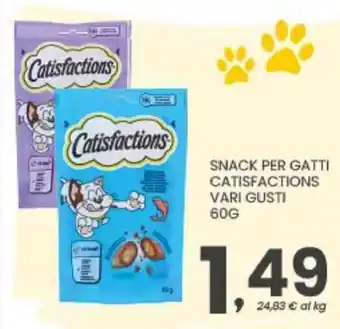 Despar Snack per gatti Catisfactions offerta