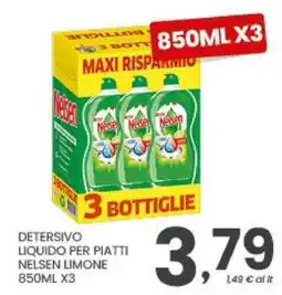 Despar Detersivo liquido per piatti Nelsen limone offerta