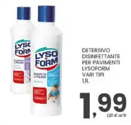 Despar Detersivo disinfettante per pavimenti Lysoform offerta