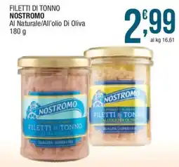 Sidis mini Filetti di tonno Nostromo offerta