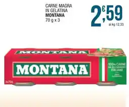 Sidis mini Carne magra in gelatina Montana offerta