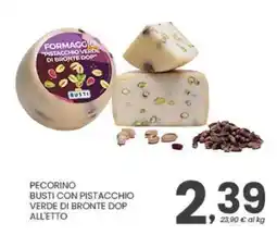 Despar Pecorino Busti con pistacchio verde di bronte dop offerta