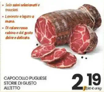 Eurospar Capocollo Pugliese Storie di Gusto All'Etto offerta