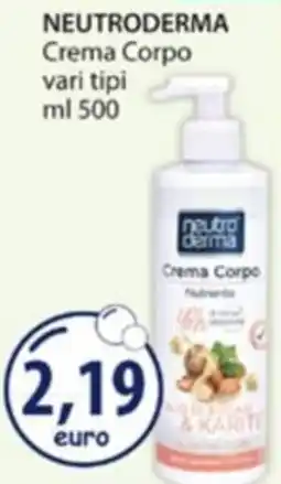 Acqua & Sapone Neutroderma Crema Corpo offerta