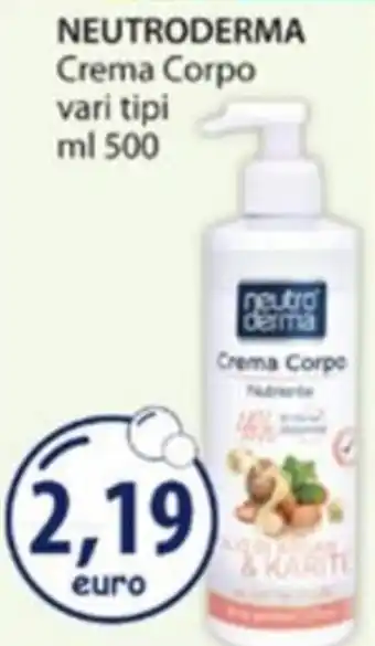 Acqua & Sapone Neutroderma Crema Corpo offerta