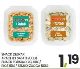 Eurospar Snack Despar arachidi salati offerta