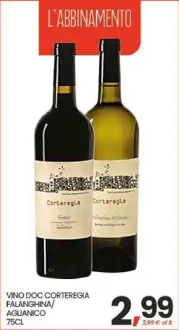 Eurospar Vino Doc Corteregia Falanghina/Aglianico offerta