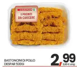 Eurospar Bastoncini di pollo Despar offerta