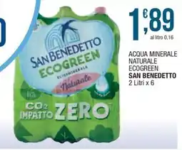 Sidis mini Acqua minerale naturale Ecogreen San Benedetto offerta