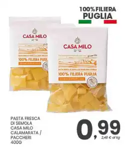 Despar Pasta fresca di semola Casa Milo Calamarata / Paccheri offerta