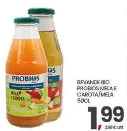 Eurospar Beverage bio probios mela e carota offerta