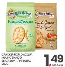 Eurospar Cracker Fiori d'Acqua Mulino Bianco senza lieviti/integrali offerta