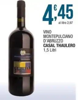 Sidis mini Vino Montepulciano d'Abruzzo Casal Thaulero offerta