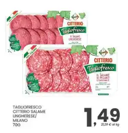 Despar Tagliofresco Citterio Salame Ungherese/Milano offerta