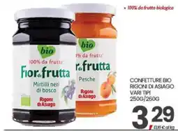 Eurospar Confettura bio Rigoni di Asiago offerta