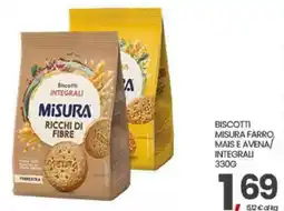 Eurospar Biscotti integrali Misura ricchi di fibre offerta
