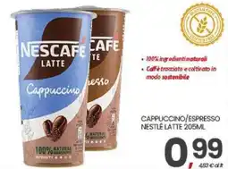 Eurospar Nescafe Latte Cappuccino offerta