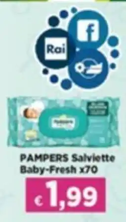 Acqua & Sapone Pampers Salviatte Baby-Fresh offerta