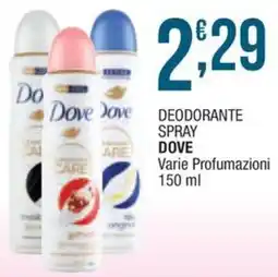 Sidis mini Deodorante spray Dove offerta