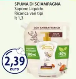 Acqua & Sapone Spuma di sciampagna Sapone liquido offerta