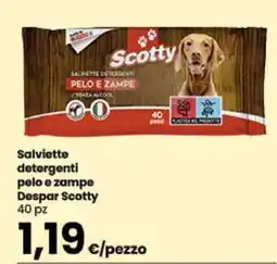 Despar Salviette detergenti pelo e zampe Despar Scotty offerta