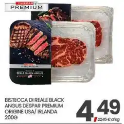 Eurospar Bistecca di reale black angus despar premium offerta