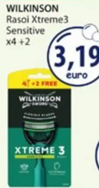 Acqua & Sapone Wilkinson Rasoi Xtreme3 Sensitive offerta