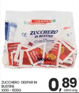 Eurospar Zucchero Despar in bustine offerta