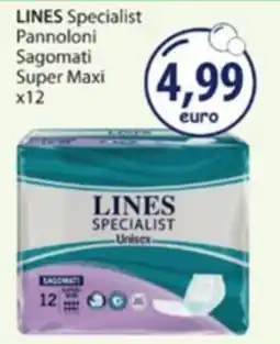 Acqua & Sapone Lines Specialist Pannoloni Sagomati Super Maxi offerta
